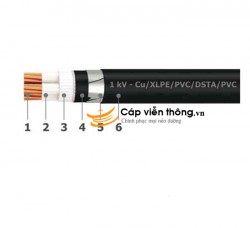 Dây cáp điện Goldcup, Cáp ngầm CEVV - ST 3x25+16