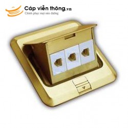 Ổ cắm âm sàn SINO - 1 Jack điện thoại RJ11 + 2 Jack