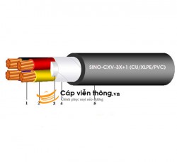 Dây cáp điện Sino, Cáp treo CXV 3x70+1x35