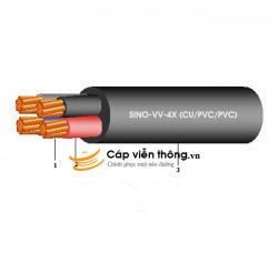 Dây cáp điện Sino, Cáp treo hạ thế VV 4x120