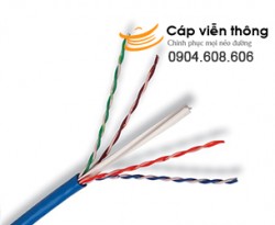 Cáp mạng AMP cat6 UTP 4 đôi màu xanh dương 305 mét/thùng