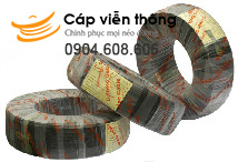 Dây điện thoại 1 đôi có rường treo ( Z43 - Vinacap - Vĩnh Khánh - PMC- VTC) - cuộn 500m