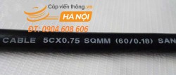 Cáp điều khiển có lưới chống nhiễu SangJin 5C x 0.75 SQmm