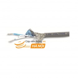 Cáp điều khiển Alantek 24 AWG TC 1 Pair RS485 Shielded 90% Braiding PVC Jacket 301-RS5101-0500/05BL 