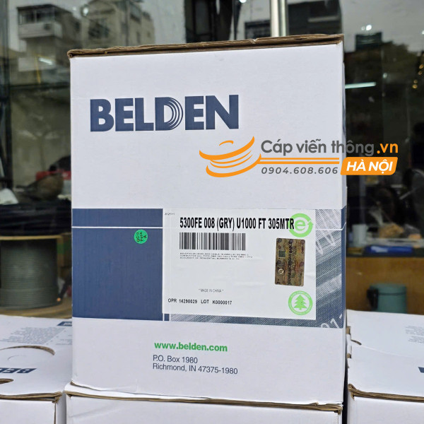 Cáp Belden 5300FE 18AWG 1 Pair