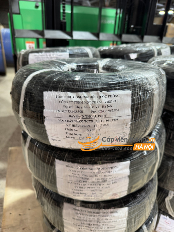 Cáp điện thoại dã chiến Z43 PEĐT (PE ĐT - T3 - 7x0,3)