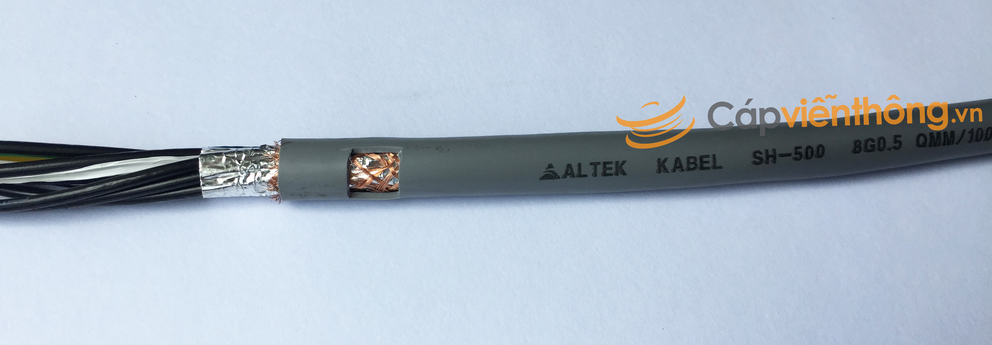 Cáp điều khiển có lưới Altek Kabel SH-500 8G 0.5QMM