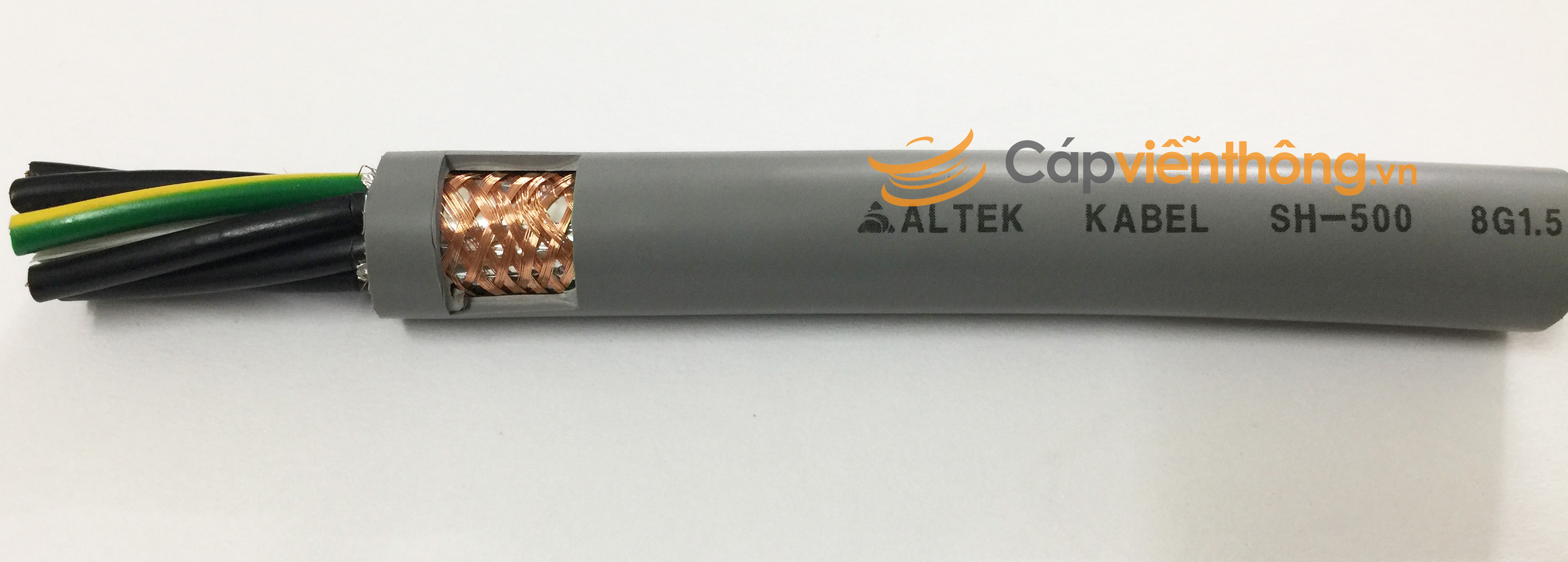 Cáp điều khiển có lưới Altek Kabel SH-500 8G 1.5QMM