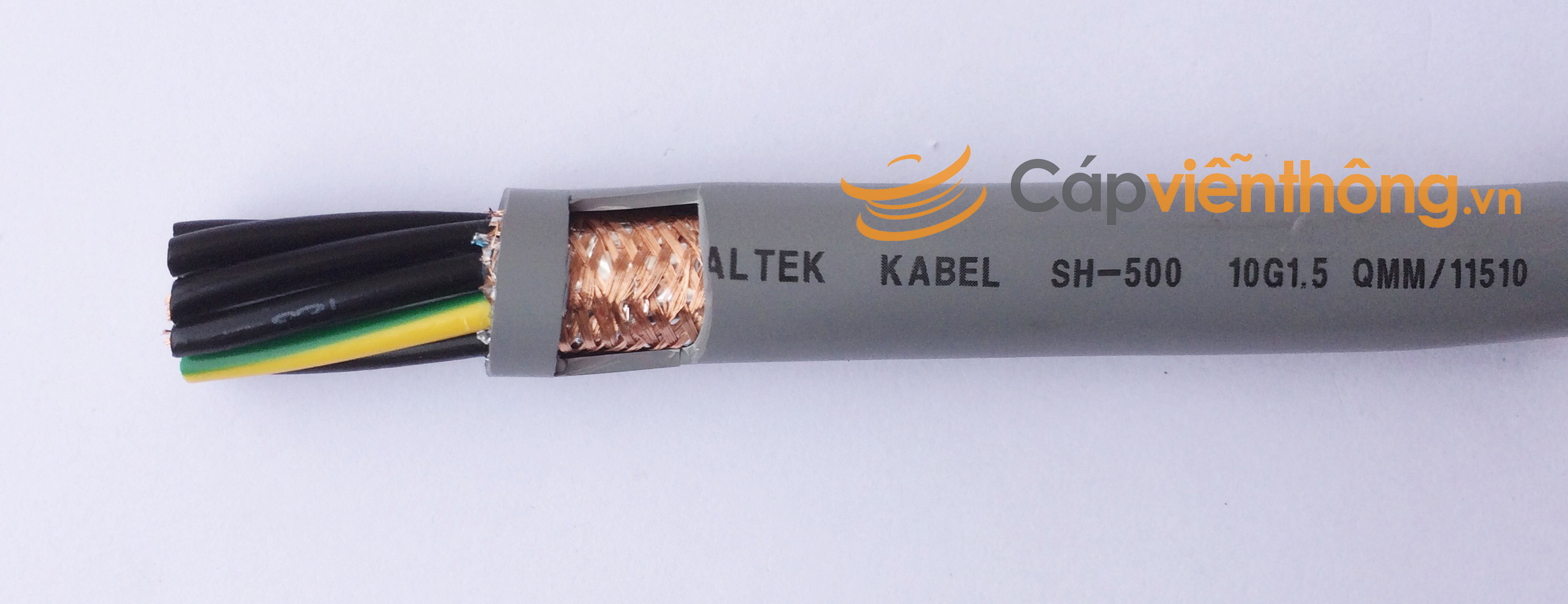 Cáp điều khiển có lưới Altek Kabel SH-500 10G 1.5QMM